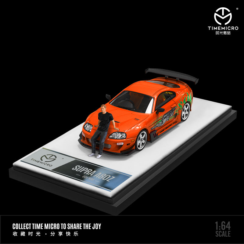 Timemicro 1:64 Toyota Subaru A80Z Paul Edition Naranja - Figura Incluida