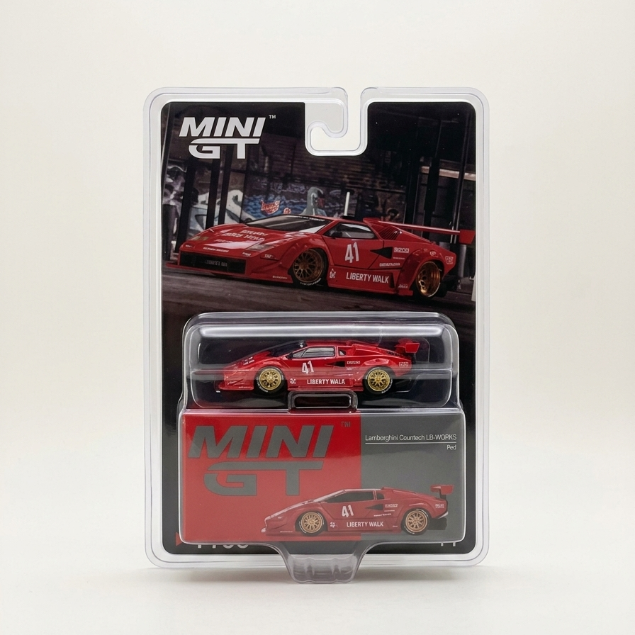Mini GT Lamborguini Countach LB-Works Red