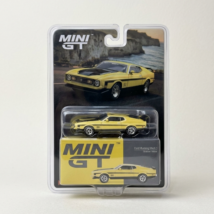 Mini GT Ford Mustang Mach 1 Yellow