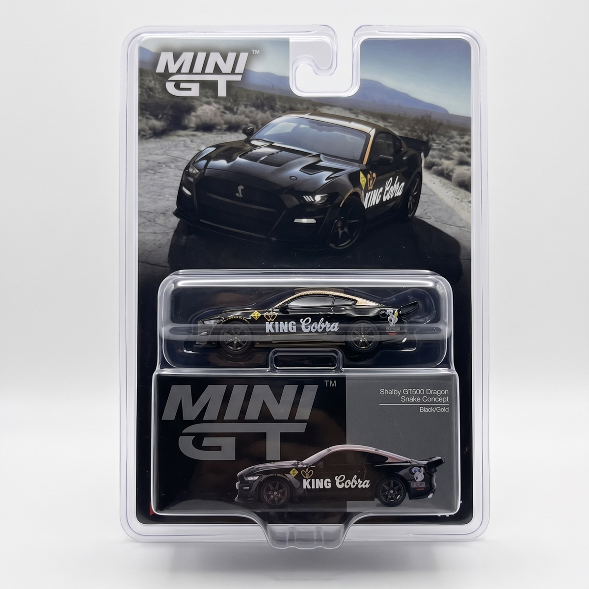 Mini GT Shelby Gt500 Dragon Snake Concept Black/Gold