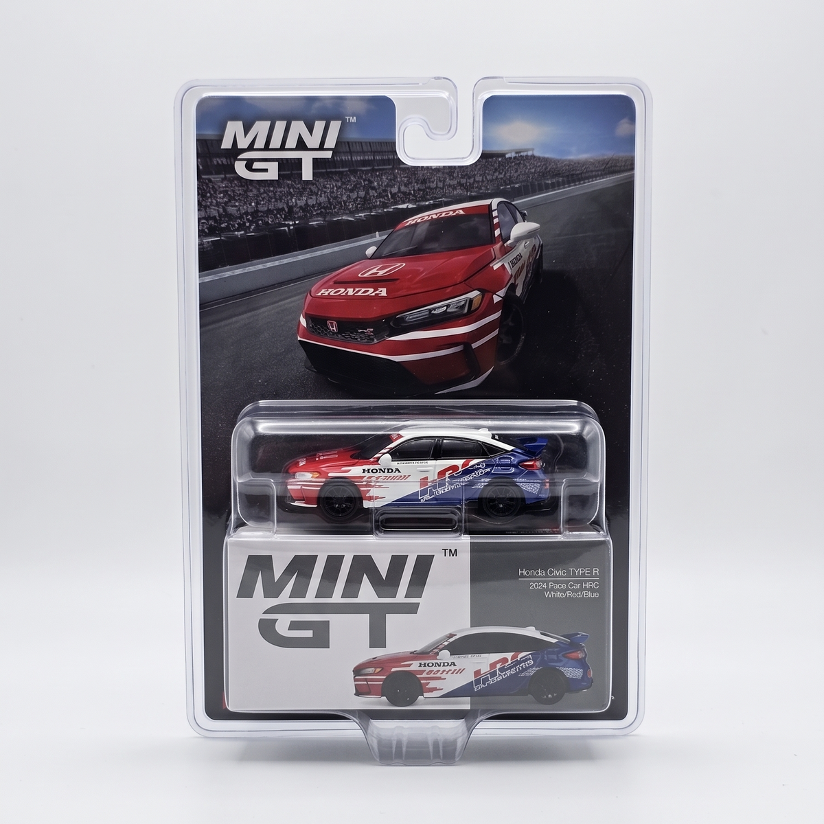 Mini GT Honda Civic Type R 2024 Pace Car HRC White/Red/Blue