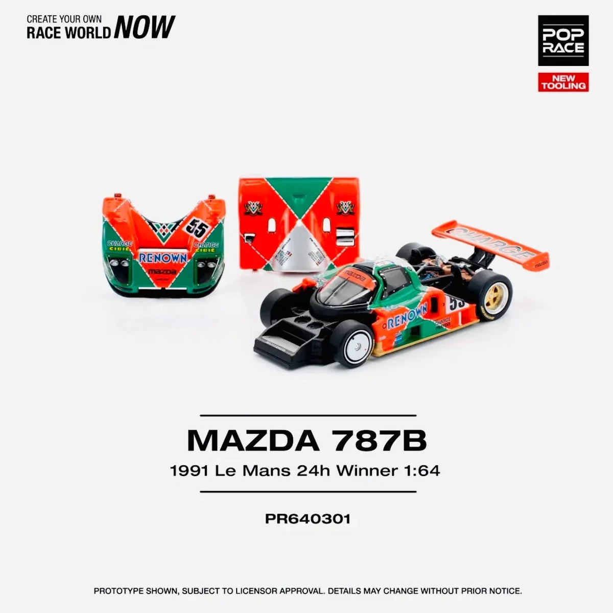 Pop Race Mazda 787B 1991 Le Mans 24h Winner #301