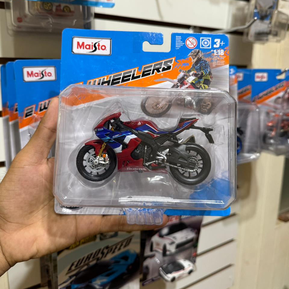 Moto Maisto 1:18 Honda CB1000R Color Azul y Rojo