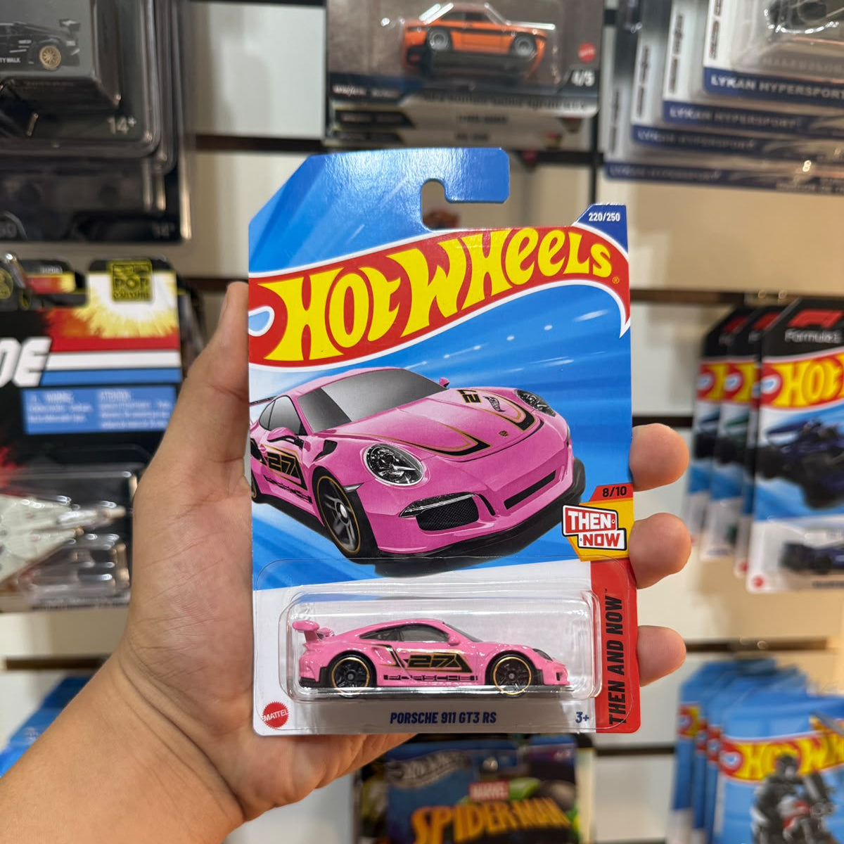 Hw Basico Porsche 911 GT3 RS rosado