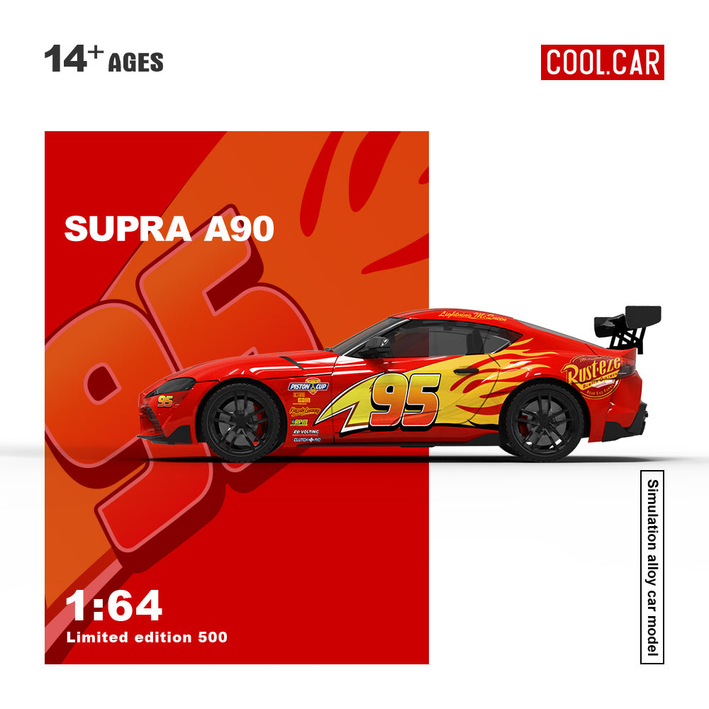 Cool.Car 1:64 Supra A90 Lightning McQueen Paint Job