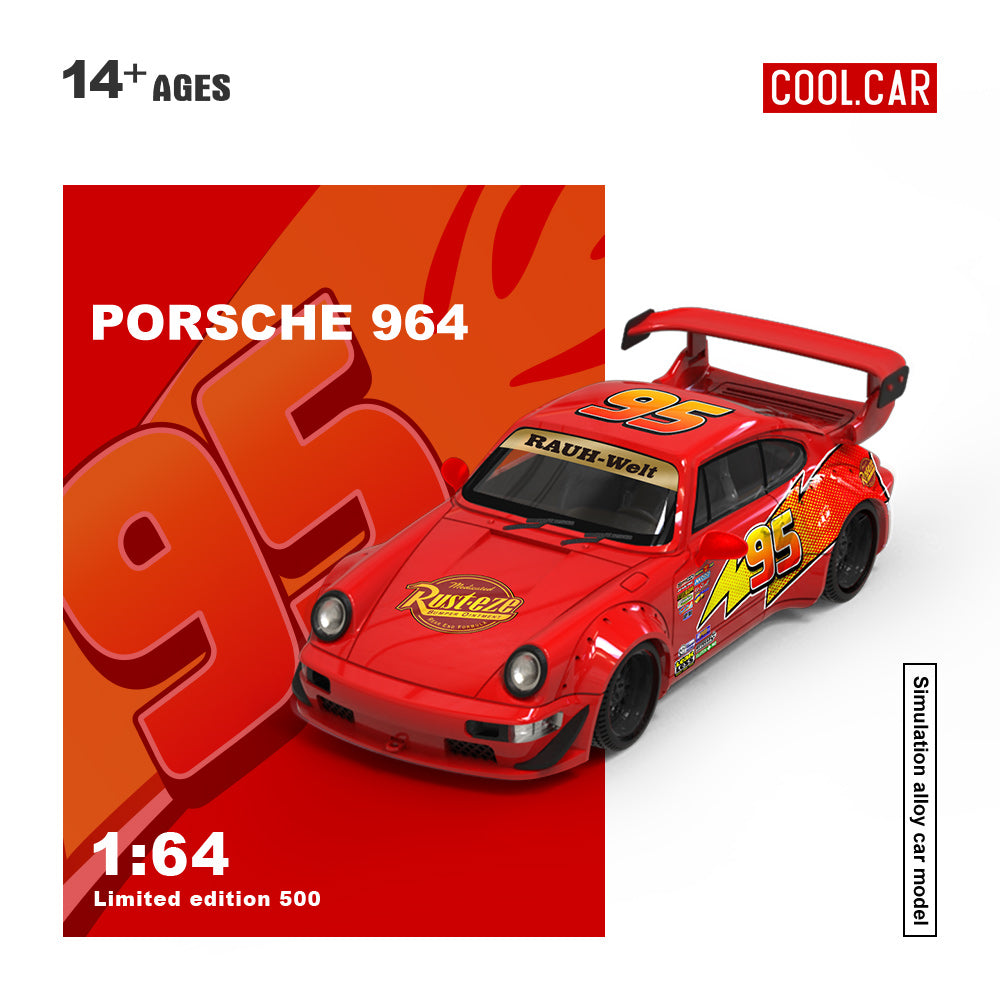 Cool.Car 1:64 Porsche 964 Lightning McQueen Paint Job