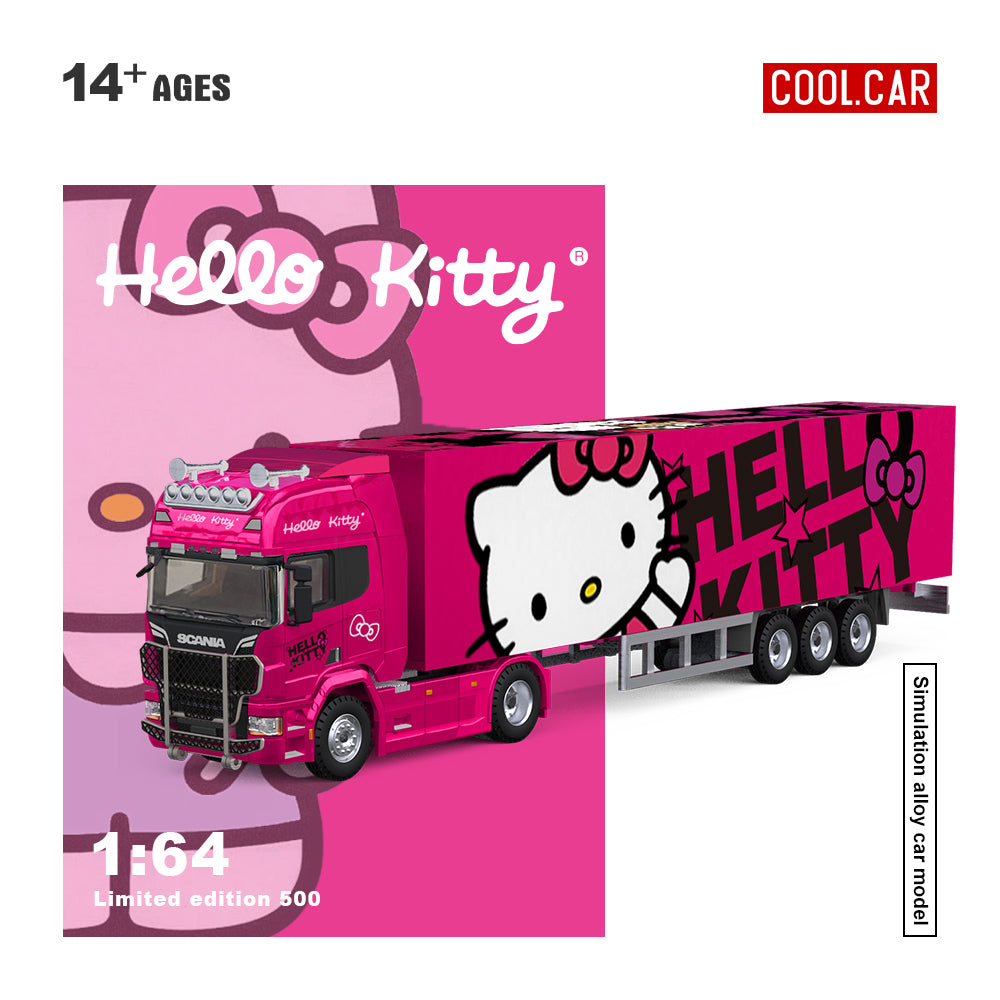 Cool.Car 1:64 Camión Scania Con Diseño de Hello Kitty