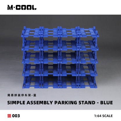 M. Cool 1:64 Simple Assembly Parking Stand- Blue