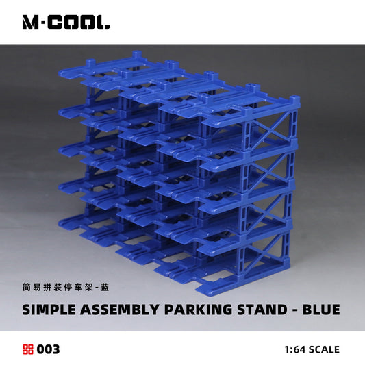 M. Cool 1:64 Simple Assembly Parking Stand- Blue