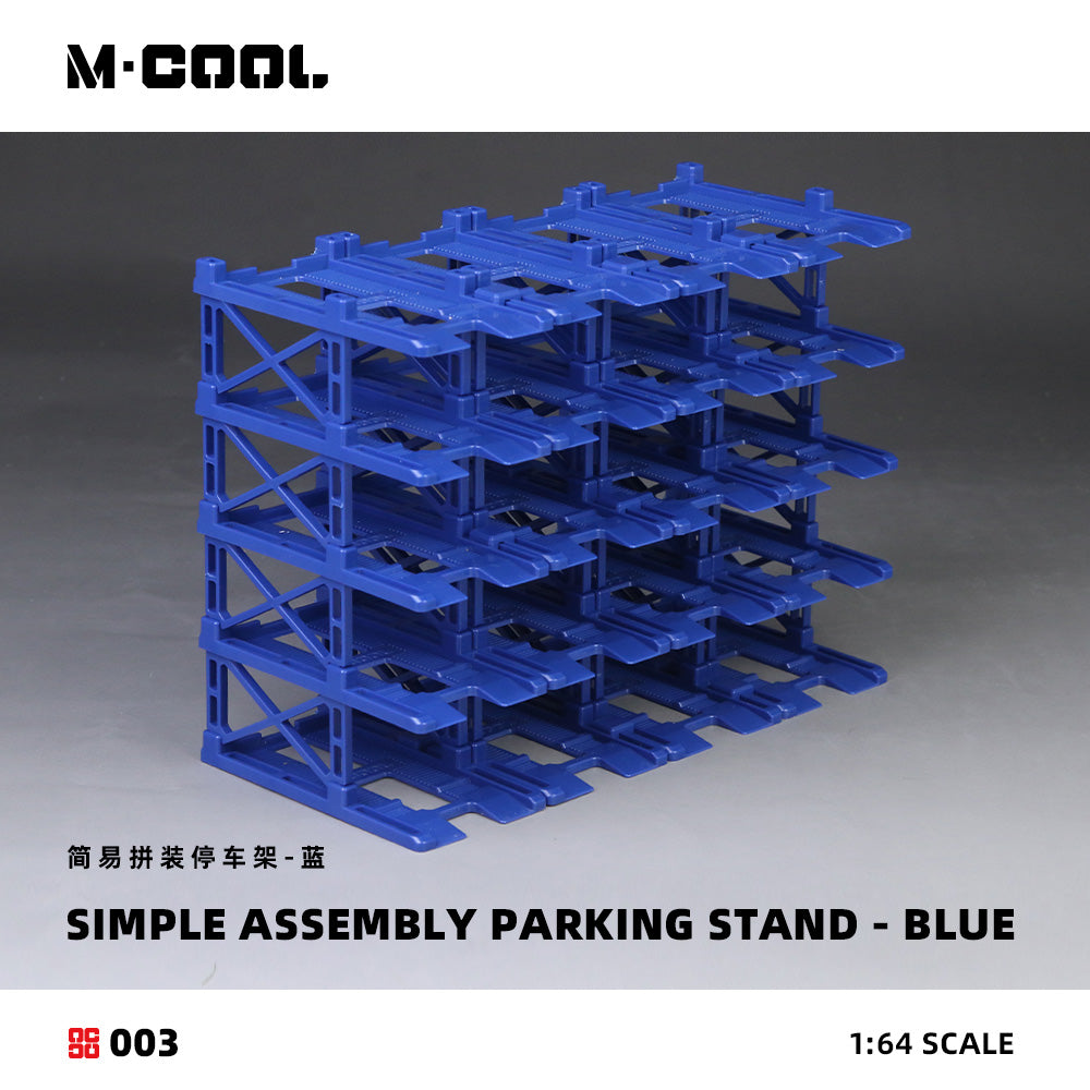 M. Cool 1:64 Simple Assembly Parking Stand- Blue