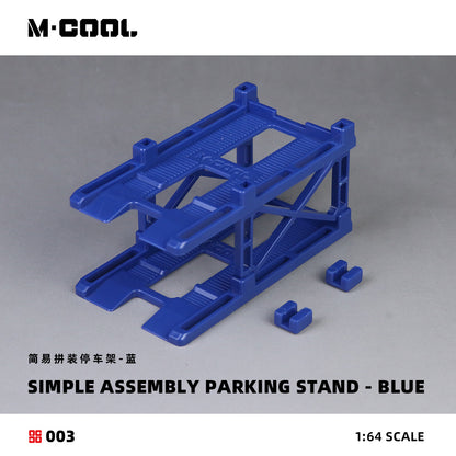 M. Cool 1:64 Simple Assembly Parking Stand- Blue
