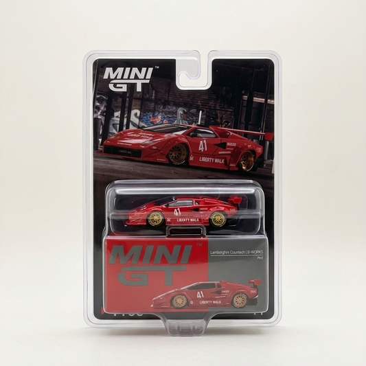 Mini GT Lamborguini Countach LB-Works Red