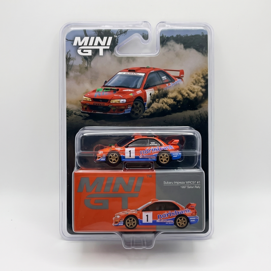 Mini GT Subaru Impreza WRC97 #1 1997 Safari Rally
