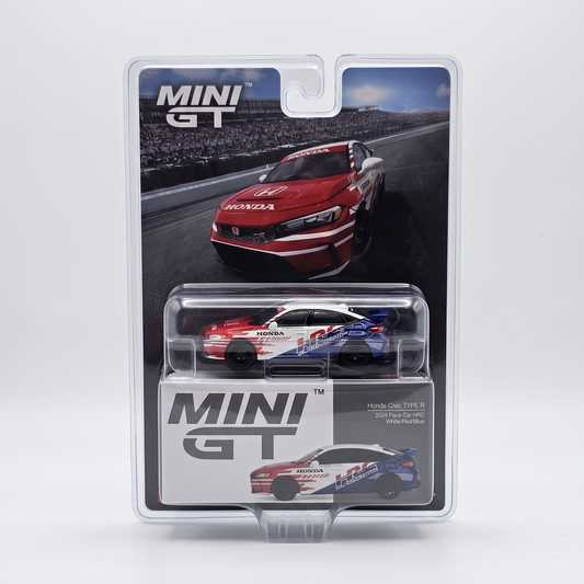 Mini GT Honda Civic Type R 2024 Pace Car HRC White/Red/Blue