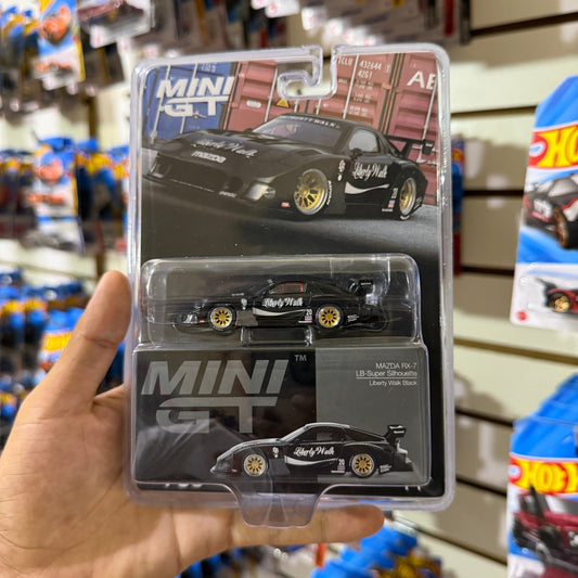 Mini GT 1:64 Mazda Rx-7 LB-Super Silhouette Color Negro