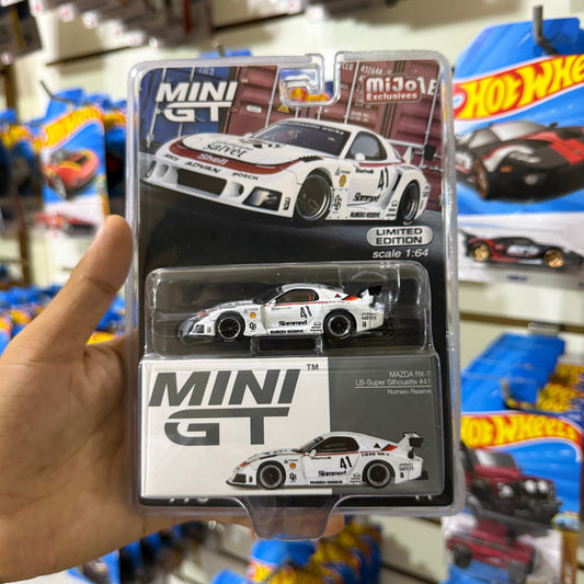 Mini GT 1:64 Mazda Rx-7 LB-Super Silhouette Color Blanco