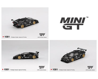 Mini GT 1:64 Lamborghini Countach LB-WORKS – Black – Mijo Exclusives