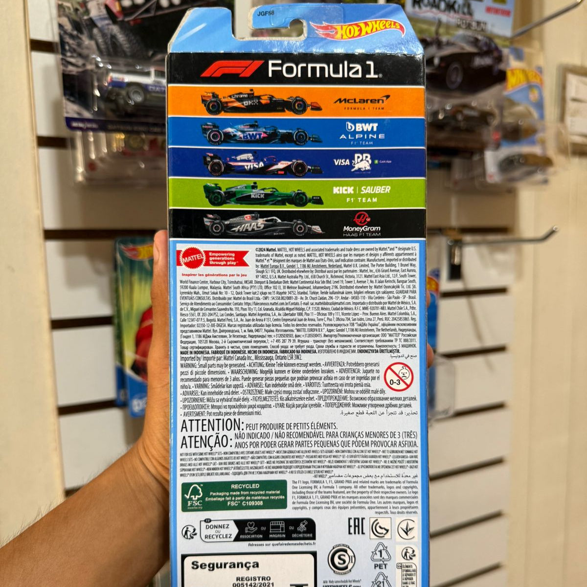 Hot wheels Formula 1 Pack de 5 unidades