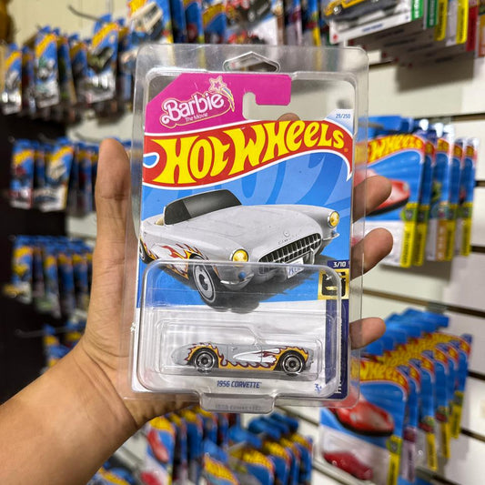 Hot wheels básico 1956 Corvette Barbie incluye protector