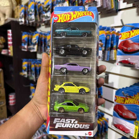 Hot wheels Rápidos y Furiosos Pack de 5 unidades 2025
