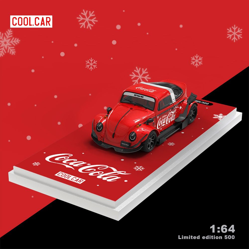 Cool.Car 1:64 Beetle Christmas Coca Cola