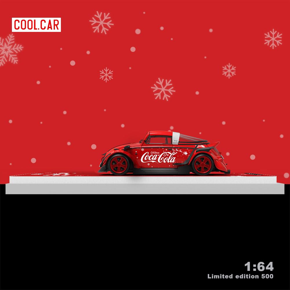 Cool.Car 1:64 Beetle Christmas Coca Cola