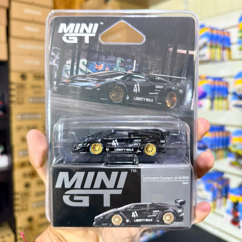 Mini GT 1:64 Lamborghini Countach LB-WORKS – Black – Mijo Exclusives