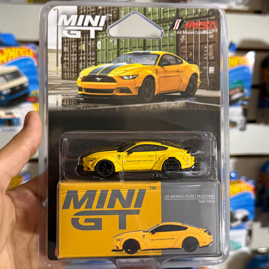 Mini GT 1:64 LB-Works Ford Mustang-Triple Yellow