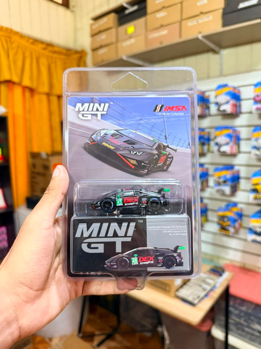 Mini GT Lamborghini Huracán GT3 EVO2 #45 2024 IMSA Daytona 24 Hrs No. 45 Dex Imaging
