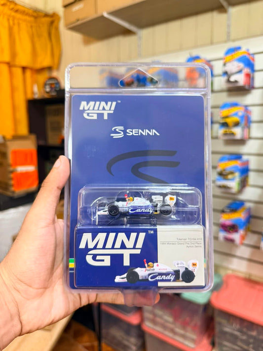 Mini GT Toleman TG184 #19 1984 Monaco Grand Prix 2nd Place Ayrton Senna