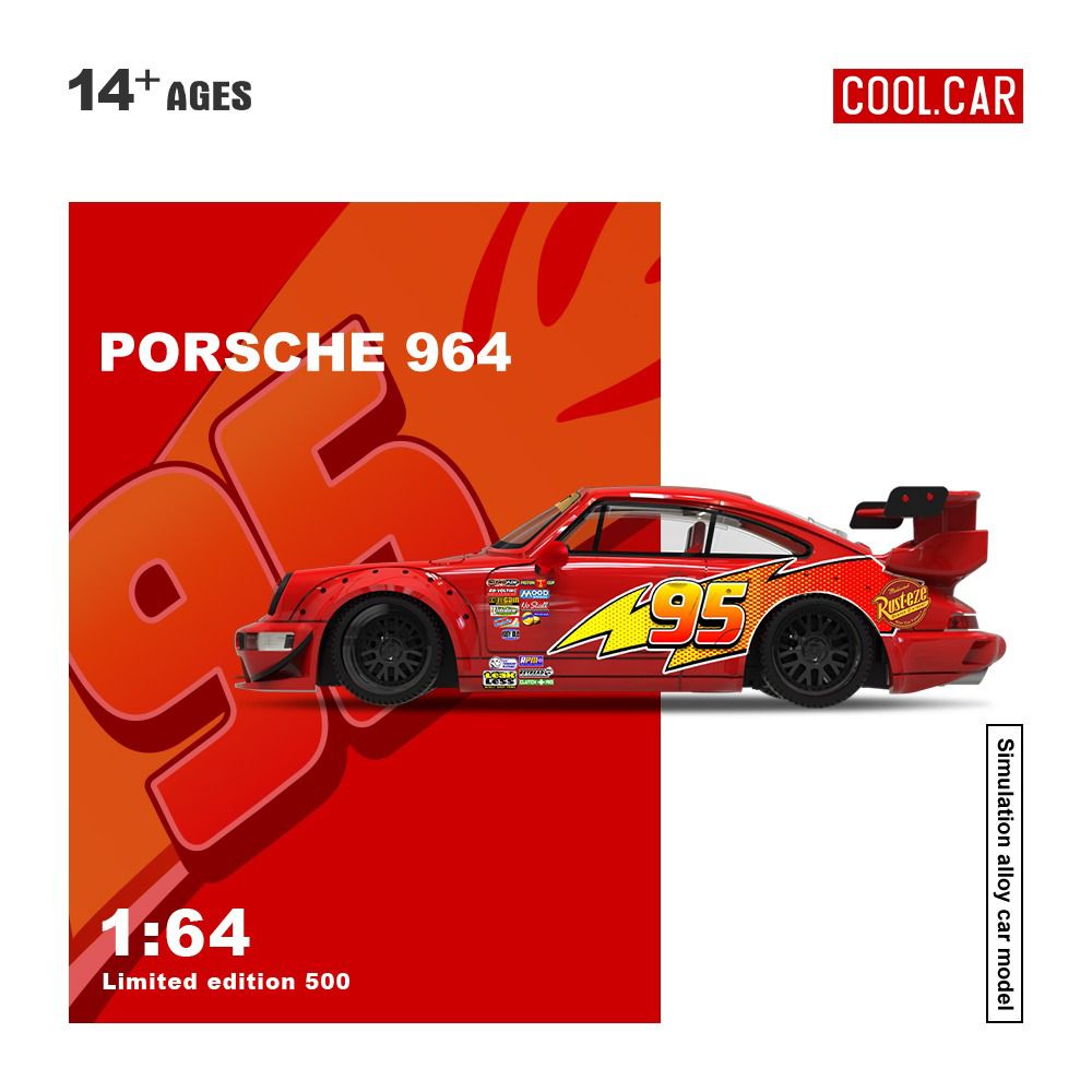 Cool Car 1:64 Porsche 964 Versión Rayo mcqueen
