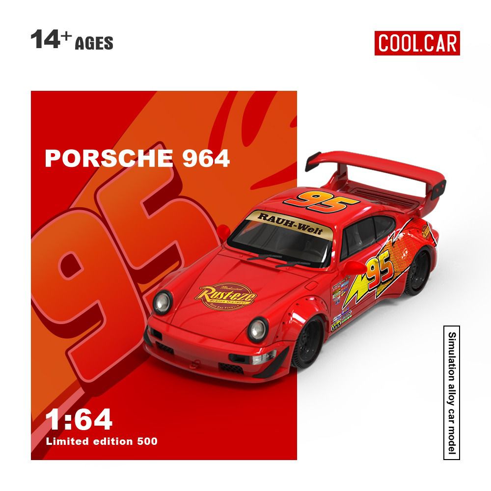 Cool Car 1:64 Porsche 964 Versión Rayo mcqueen