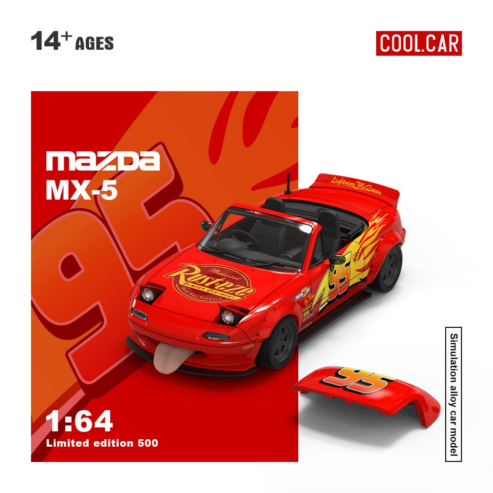 Cool Car 1:64 Mazda Mx-5 Version rayo Mcqueen