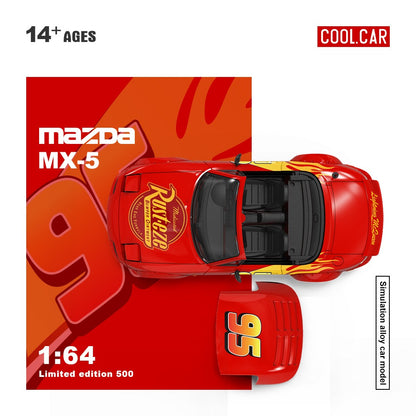 Cool Car 1:64 Mazda Mx-5 Version rayo Mcqueen