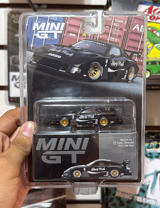 Mini GT Mazda RX-7 LB-Silhouette-Liberty walk black