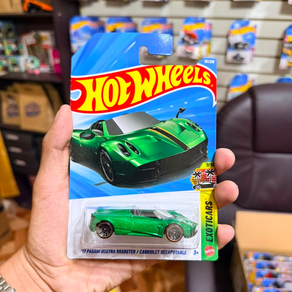 Hw Básico 17 Pagani Huayra Roadster Cabriolet Decapotable Verde