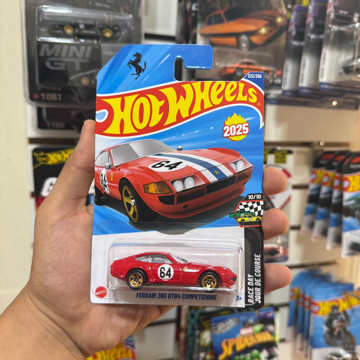 Hw Básico Ferrari 365 GTB4 Competizione rojo